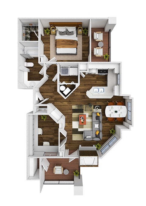 The Bluffs at Highlands Ranch Apartments in Highlands Ranch, Colorado Conifer Floor Plan